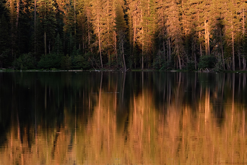 Reflection Lake, Sunset, Lassen Volcanic National Park
