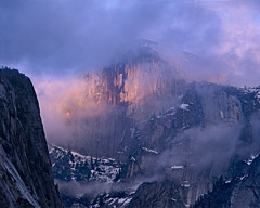 Clouded Sunset, Half Dome, Yosemite National Park